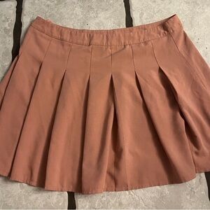 Elegant Pink Pleated Skirt